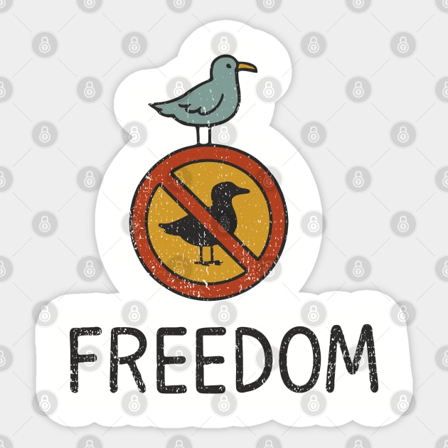Freedom Defy The Rules Anti Authority Sticker by Anticorporati